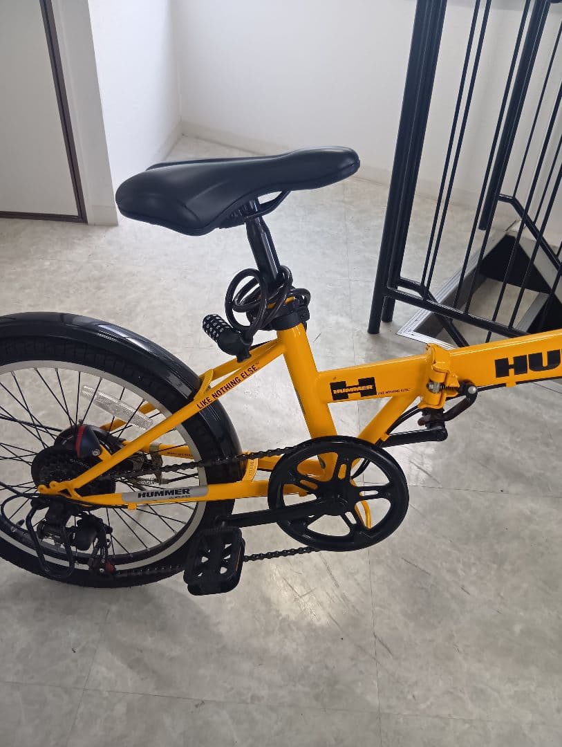 【期間限定お値下げ中！】HUMMER 折りたたみ自転車 20インチ 黄色