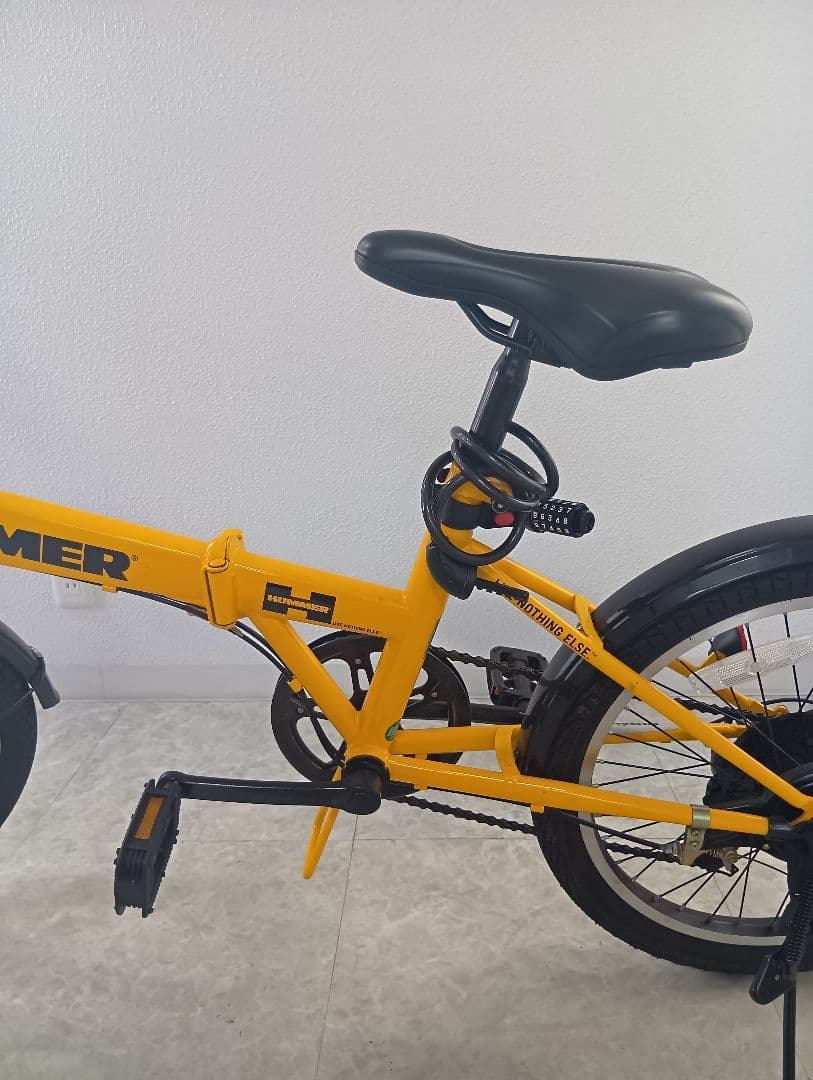 【期間限定お値下げ中！】HUMMER 折りたたみ自転車 20インチ 黄色