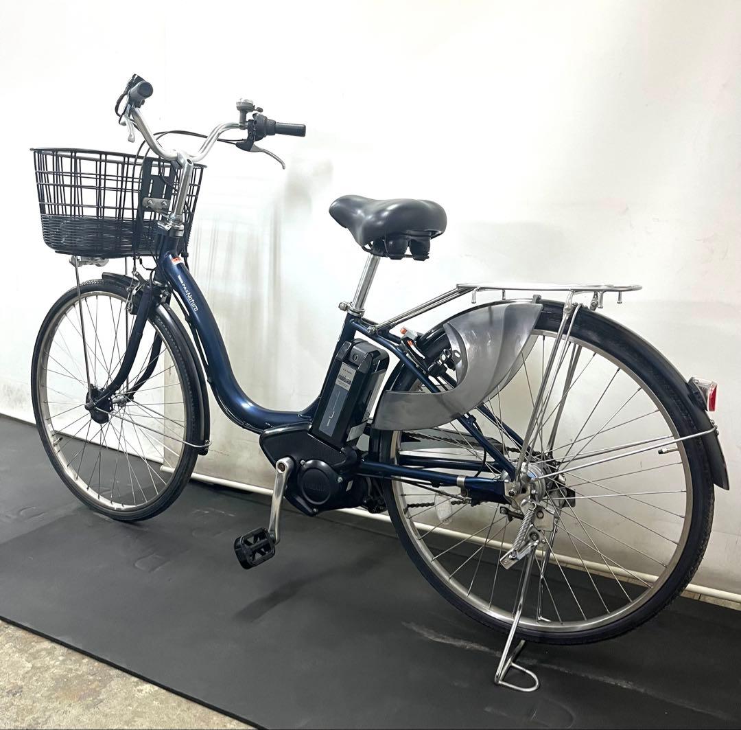 1年保証 ヤマハ　パスナチュラ　26インチ　紺色　ママチャリ　電動アシスト自転車