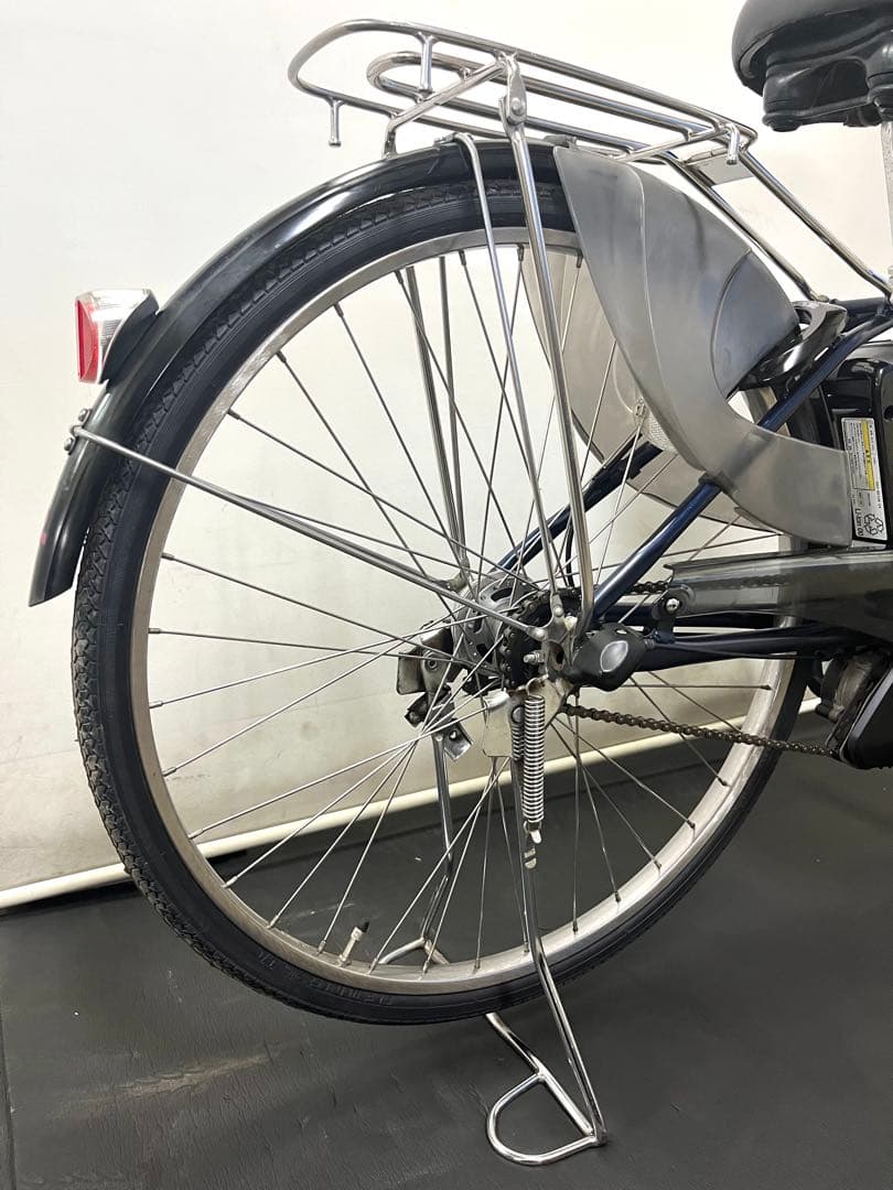 1年保証 ヤマハ　パスナチュラ　26インチ　紺色　ママチャリ　電動アシスト自転車