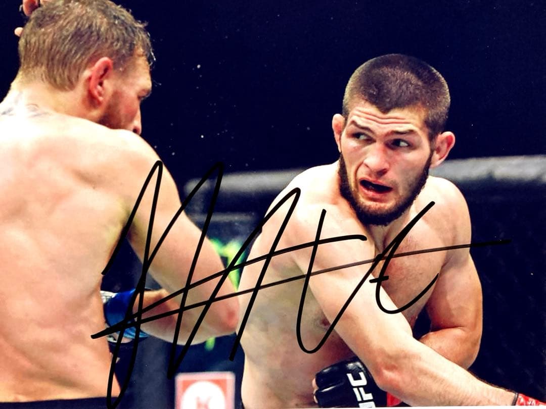 ハビブヌルマゴメドフ直筆サイン入り超大型写真…