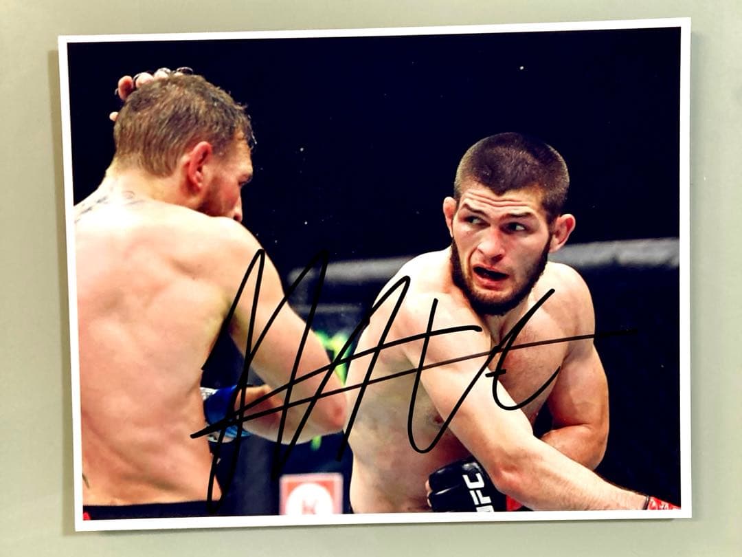 ハビブヌルマゴメドフ直筆サイン入り超大型写真…