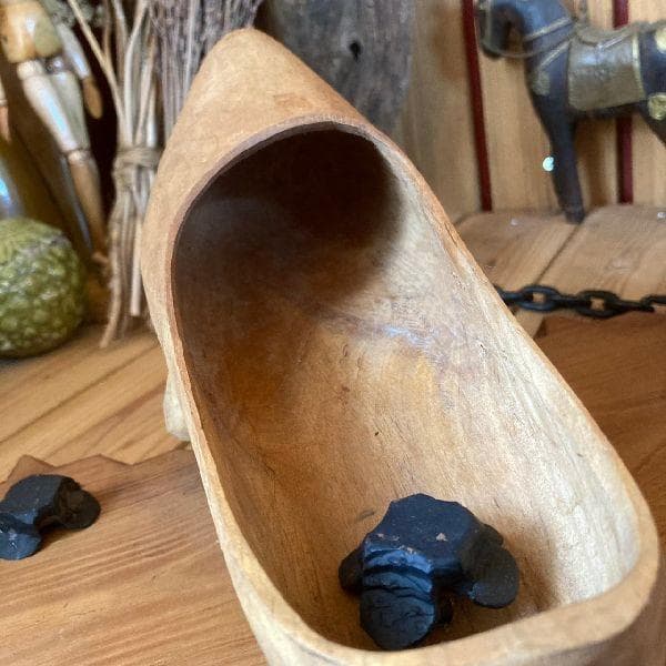 ヴィンテージ*ウッド サインボード*木製 看板*クロンプ木の靴シューズ*店舗什器