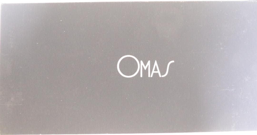 超貴重オマス シルバートリム万年筆（１４Ｋ・Ｍ・吸入式） 　黒／青柄