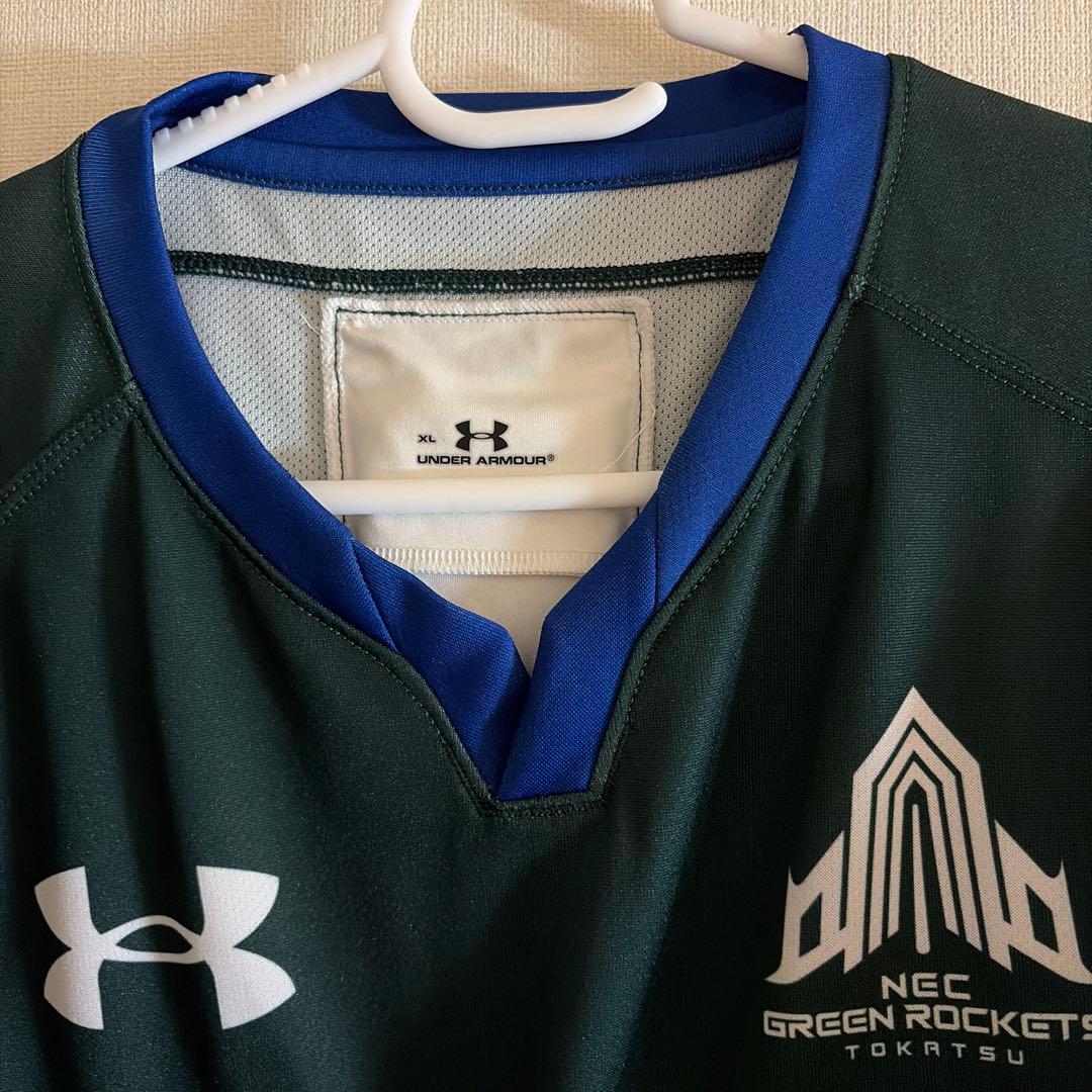 田中史朗選手着用ジャージレア物 Under Armour ラグビーウェア 35番