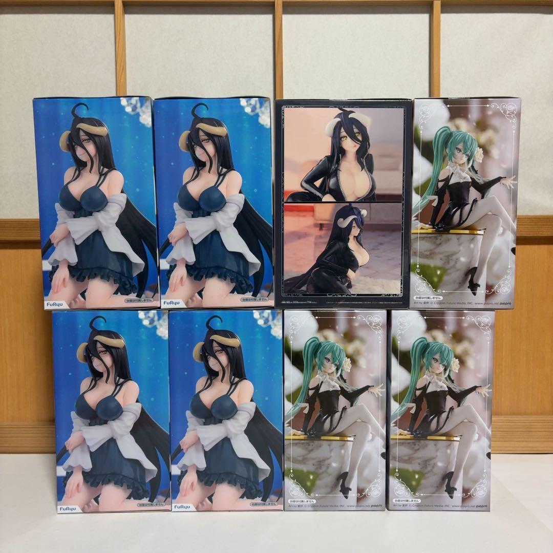 OVERLORDアルベド　初音ミクプライズフィギュア8体セット【まとめ売り】