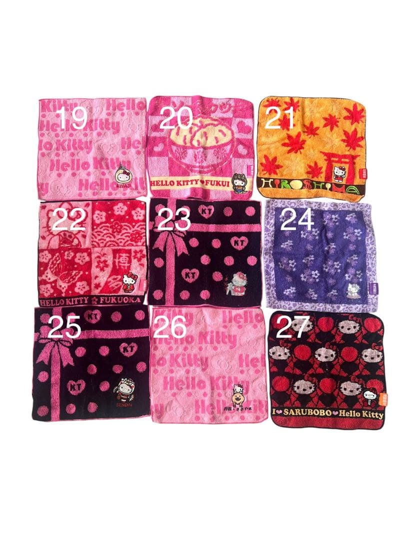 ハローキティ ハンカチ　まとめ売り　84点　バラ売り可