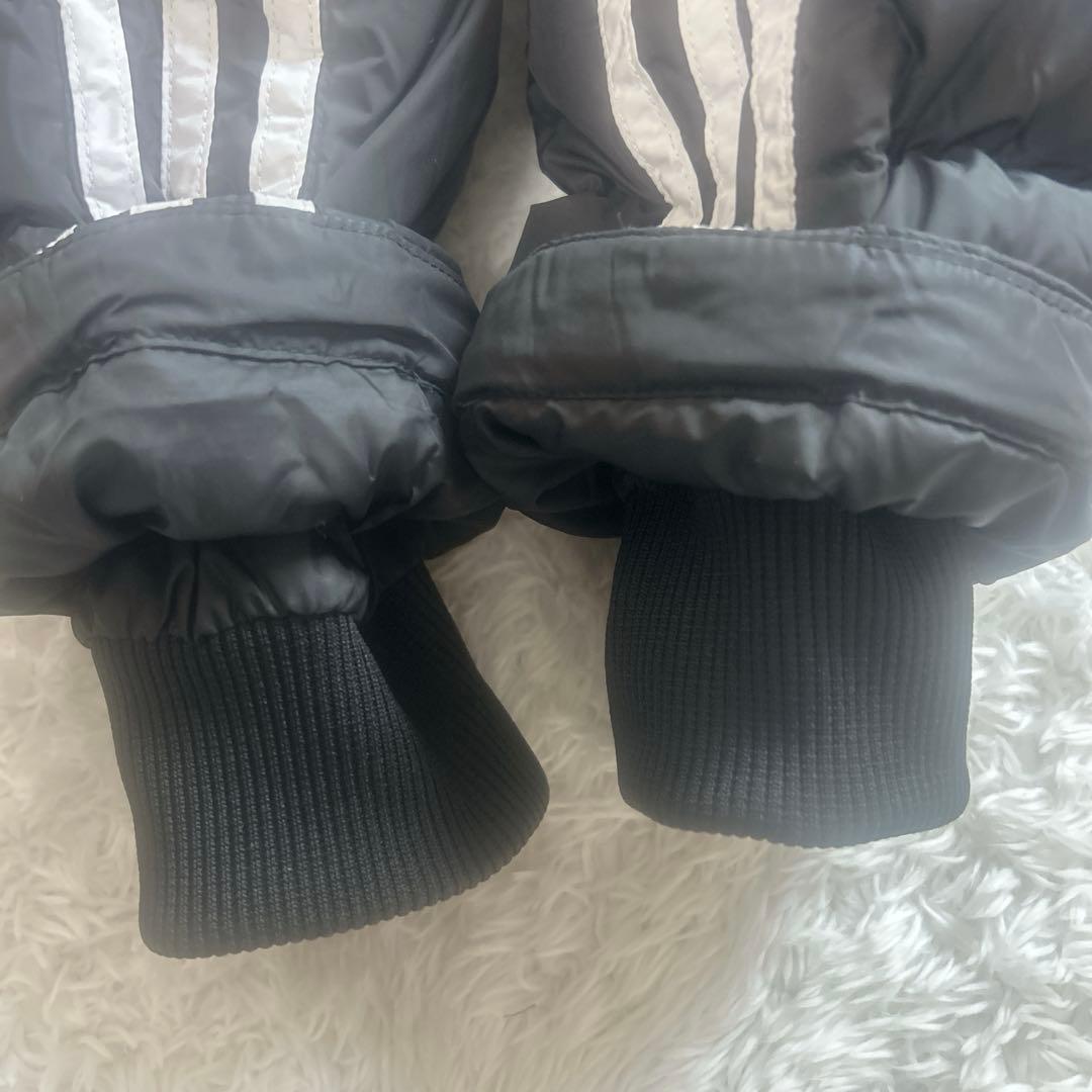 アディダスadidasトレフォイルロゴ ダウン ベンチコート 肉厚 ブラック M