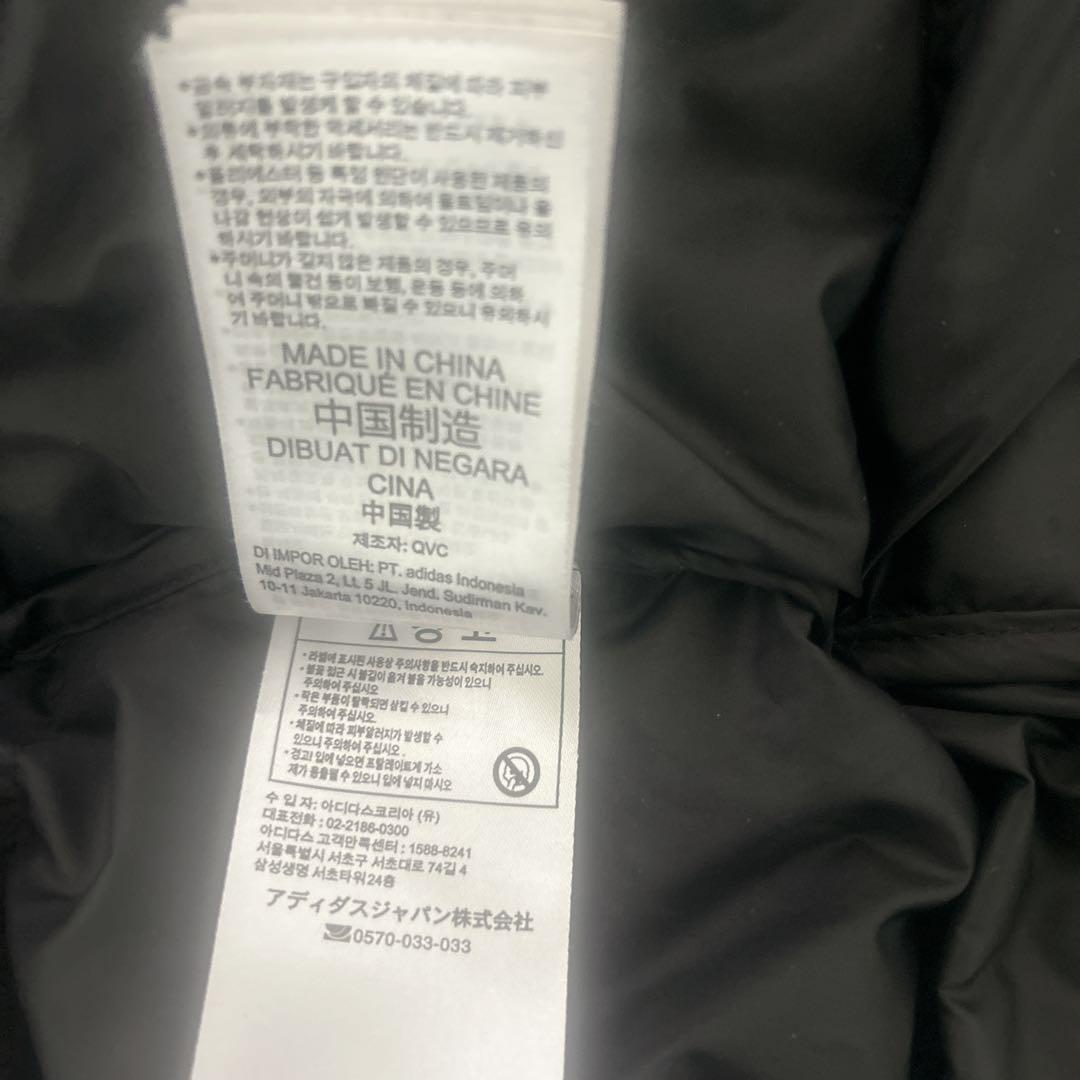 アディダスadidasトレフォイルロゴ ダウン ベンチコート 肉厚 ブラック M