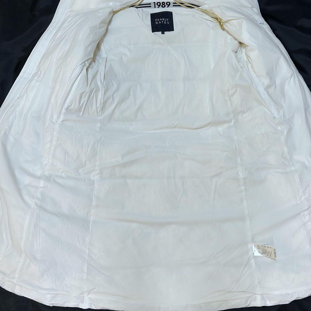 パーリーゲイツ ポリコット ワッフル×ドットエアー ダウンコート