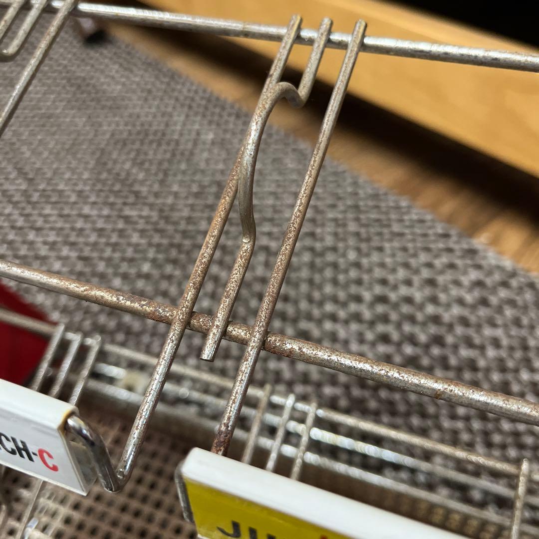 昭和レトロ　LOTTEロッテガム　4列3段　陳列棚　卓上什器　当時物