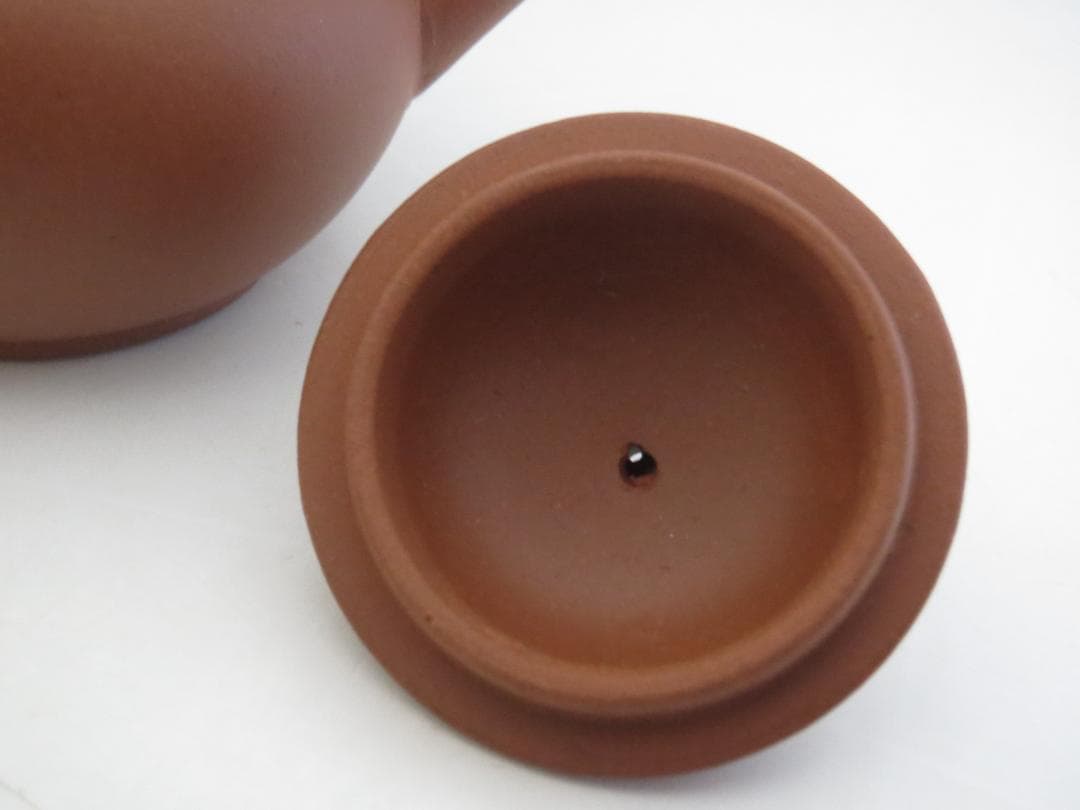 ★中国宜興　急須　4客　朱泥★煎茶道具・茶道具・唐物・紫砂・茶器