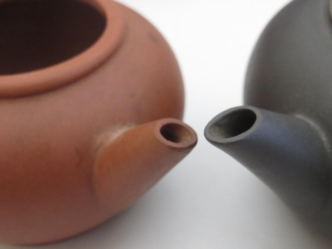 ★中国宜興　急須　4客　朱泥★煎茶道具・茶道具・唐物・紫砂・茶器