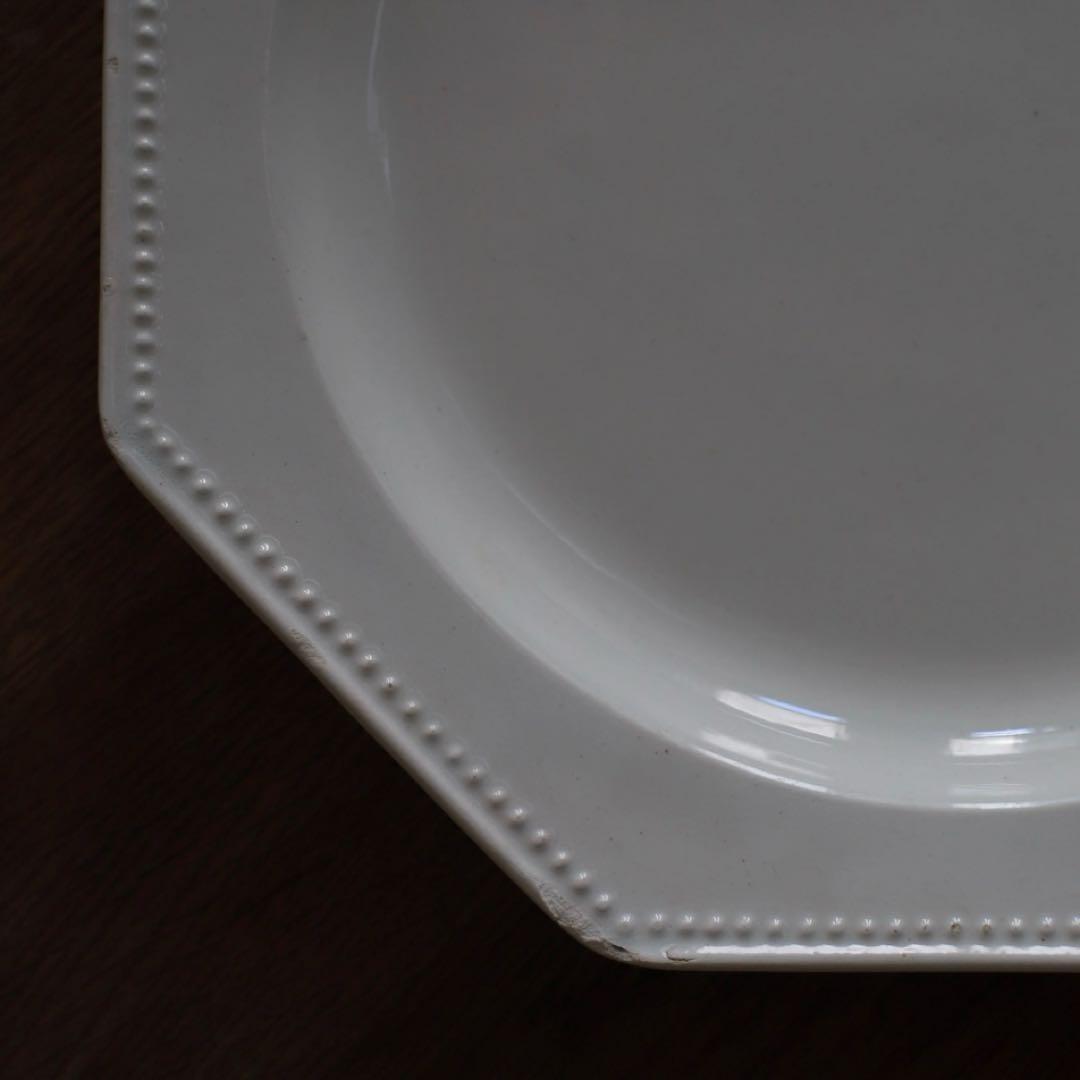 華麗なオクトゴナルプレート アルボラス アンティーク 皿 フランス