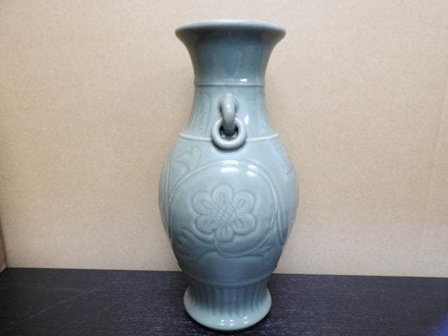 天龍寺青磁花器　保存箱　MA１６５