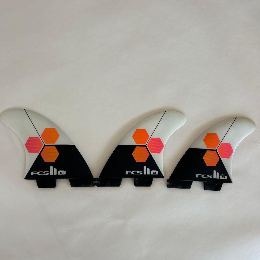 FCS II CI Large サーフボードフィン 3枚セット