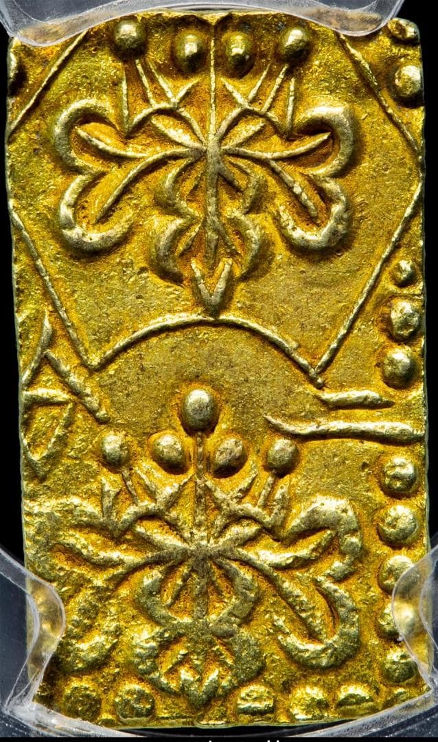 極美品 PCGS-MS62 明治二分判金 明治元年~明治2年（1868~69）