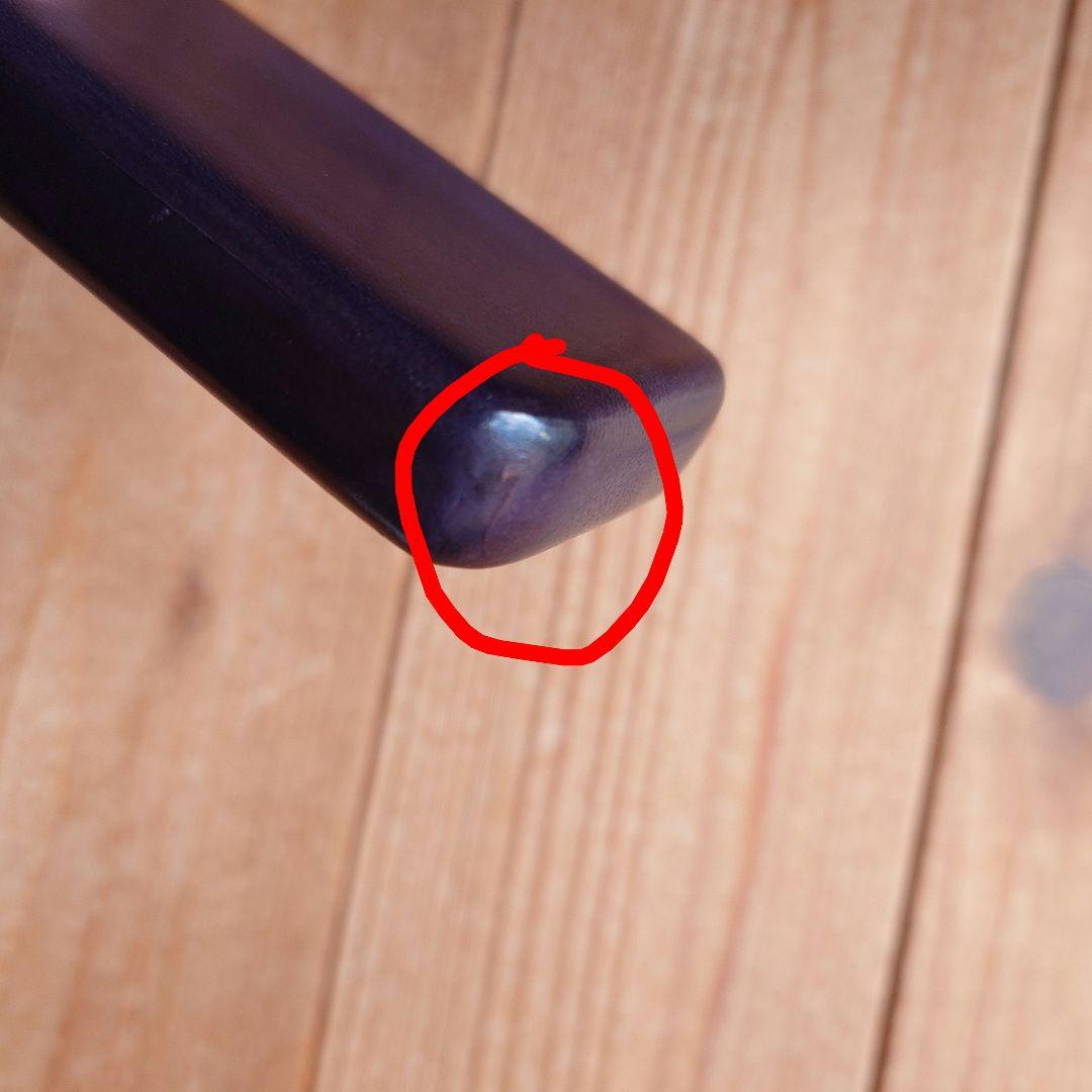 ガンゾGANZO　レザー3本差ペンケース　紫紺