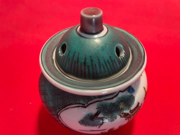 九谷焼　青九谷焼　山水