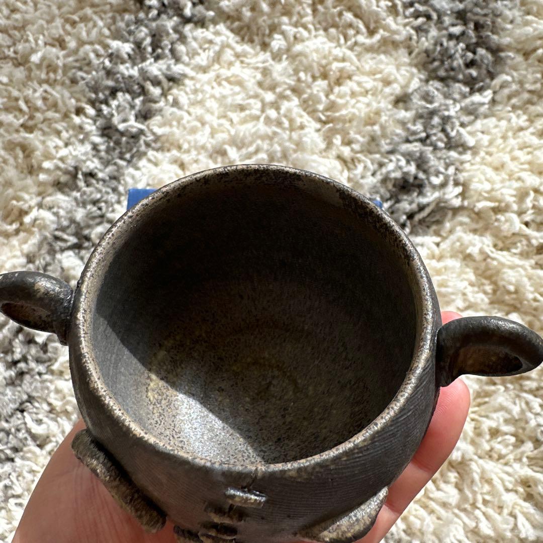 クマの顔 陶器容器