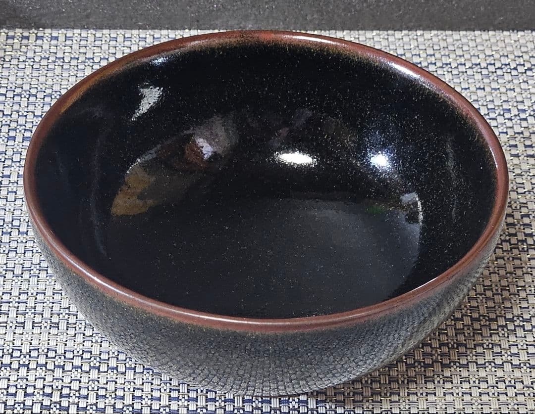 薩摩焼　薩摩焼宗家　十四代 沈寿官 造　黒薩摩　茶碗　茶道具　茶器