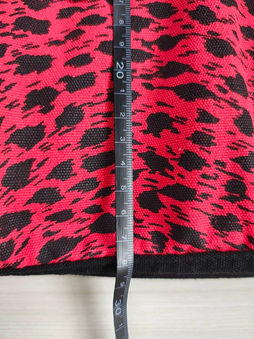 メラノPP＃　　新品近い　CREAM SODA 赤ヒョウ柄 ボストンバッグ