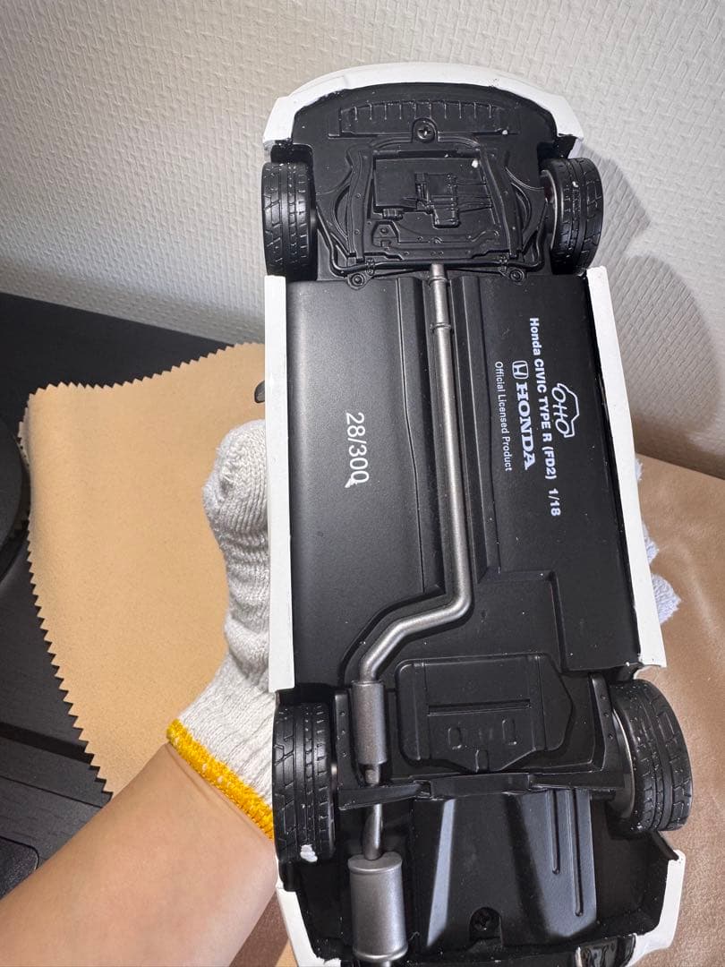 Spoon Civic Type R ミニカー ホワイト1/18