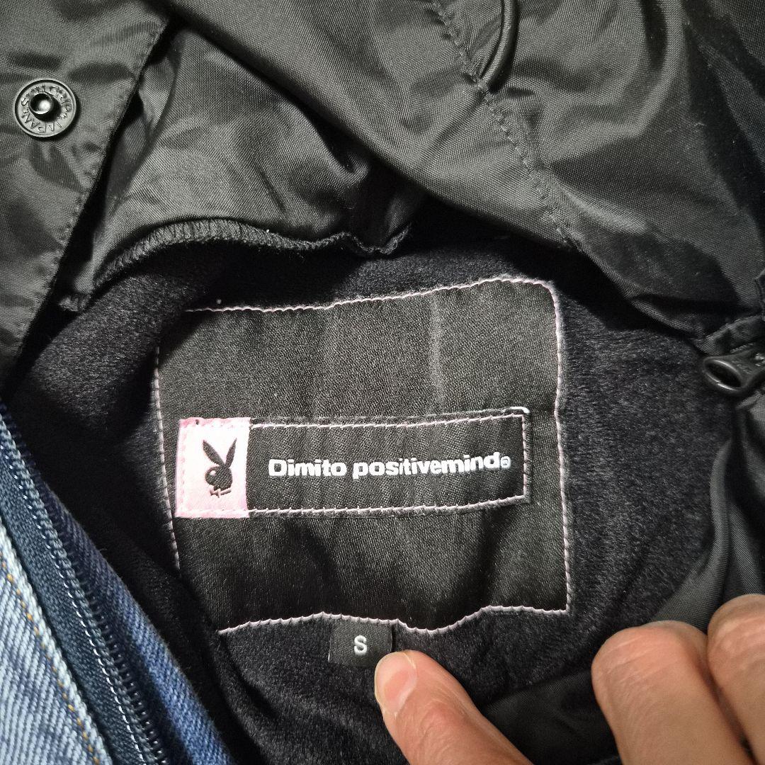 PLAYBOY x DIMITO スタッズデニムパンツ WASHED BLUE