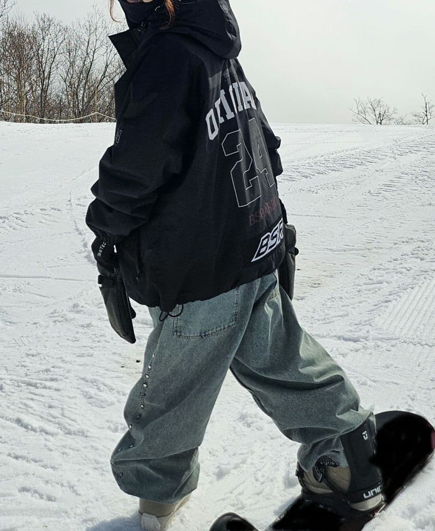 PLAYBOY x DIMITO スタッズデニムパンツ WASHED BLUE