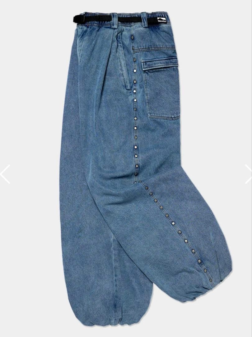 PLAYBOY x DIMITO スタッズデニムパンツ WASHED BLUE