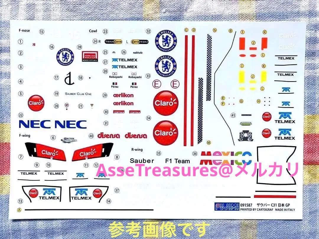 限定品 フジミ 1/20 ザウバー C31 日本GP w/レジン製ヘルメット