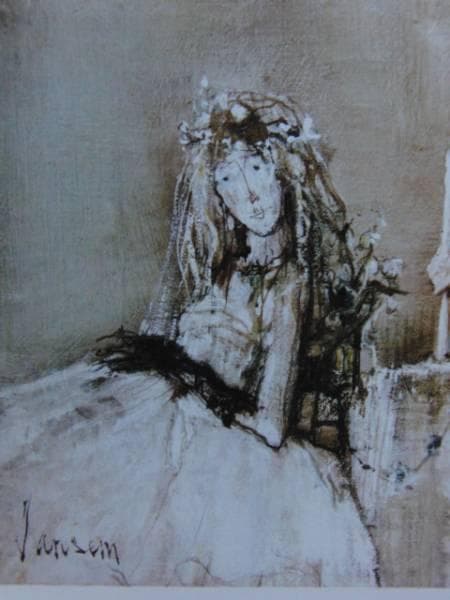 ジャンセン、人形、レゾネより、希少、版上サイン、新品額装