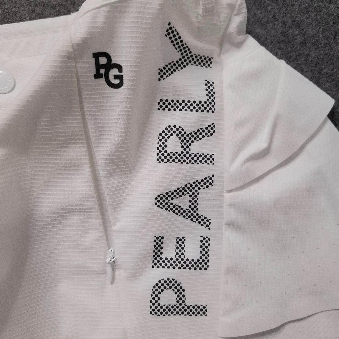 【パーリーゲイツ】2023年人気ロゴマーク×フリル ストレッチゴルフスカートM