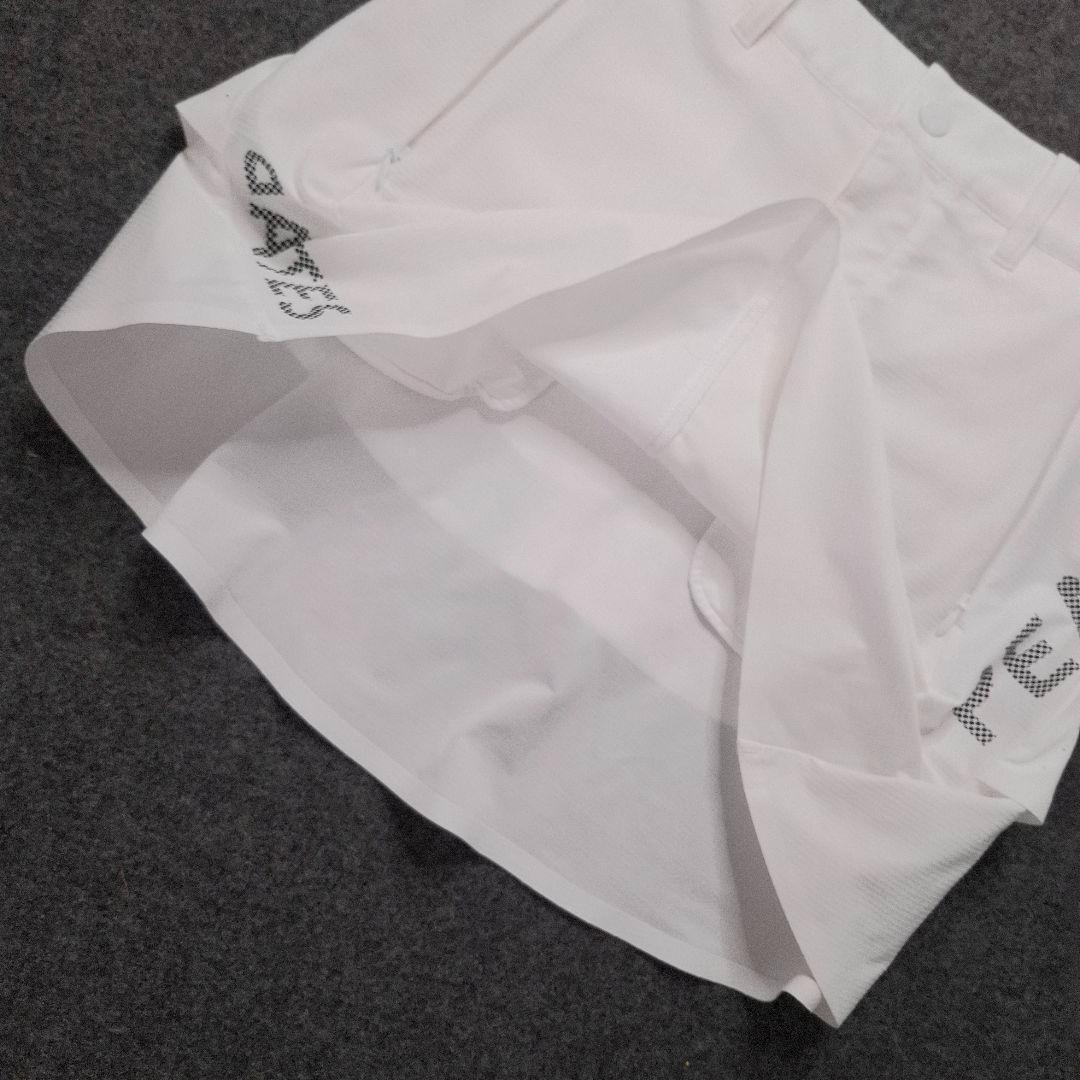 【パーリーゲイツ】2023年人気ロゴマーク×フリル ストレッチゴルフスカートM