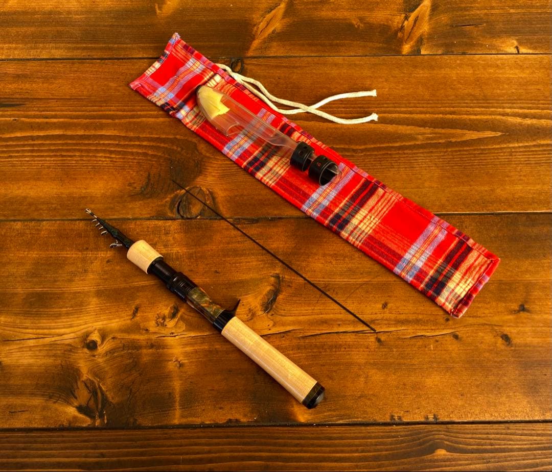 5ft9inch トラウトロッド　テレスコロッド　天然木リールシート　渓流釣り