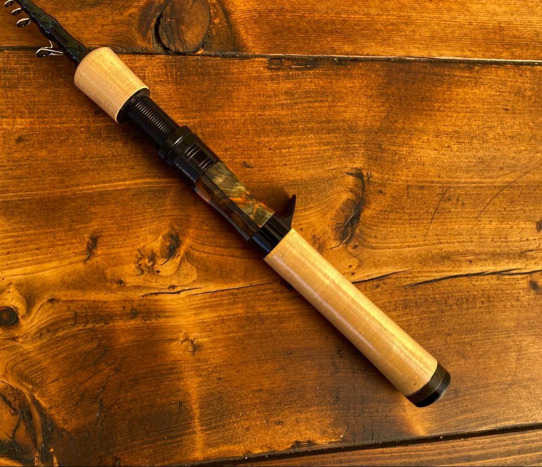 5ft9inch トラウトロッド　テレスコロッド　天然木リールシート　渓流釣り