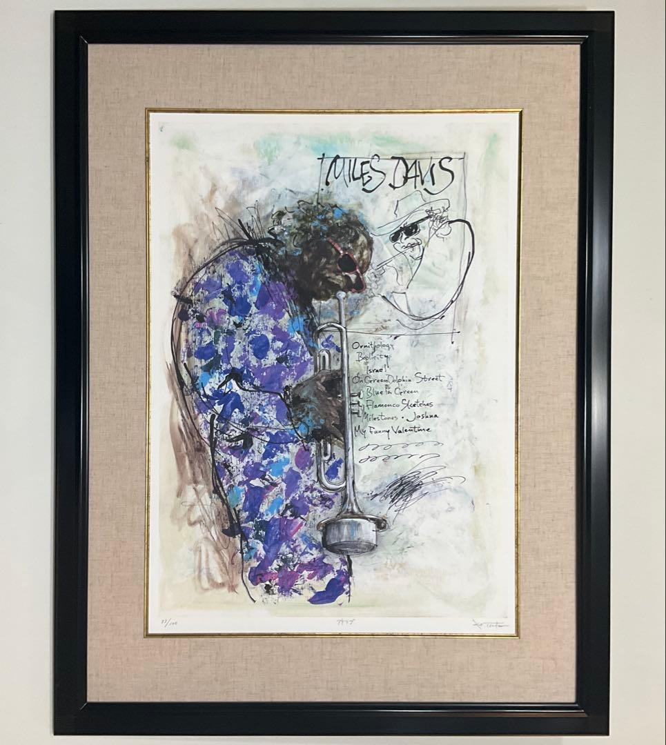 絵画・額縁・版画・津田 耕・新品未使用・『アドリブ』・美術品・インテリア・雑貨