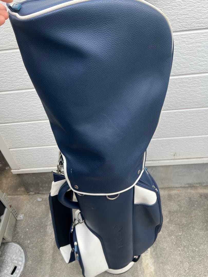 FIDRA キャディバッグネイビー/ホワイト