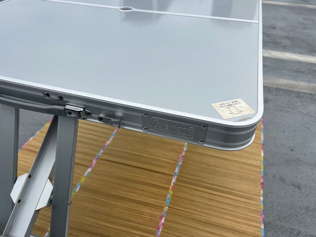 【廃盤品】美品！コールマンアルミ折りたたみテーブル・チェアセットColeman