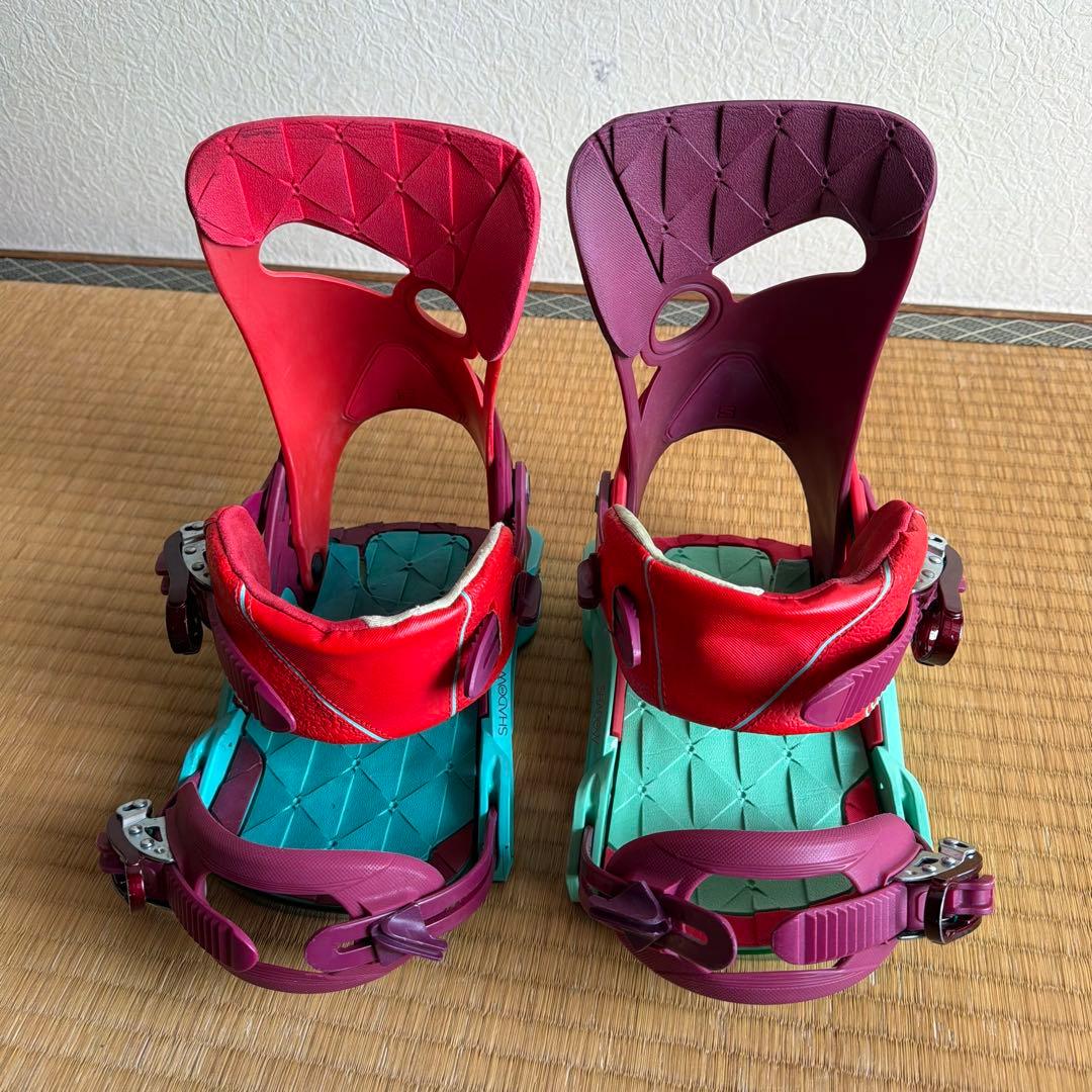 サロモン SHADOWFIT ビンディング S クレイジーカラー！予備パーツ多数