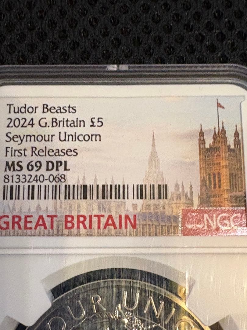 2024 英国 £5 テューダービーストNGC MS69 DPL