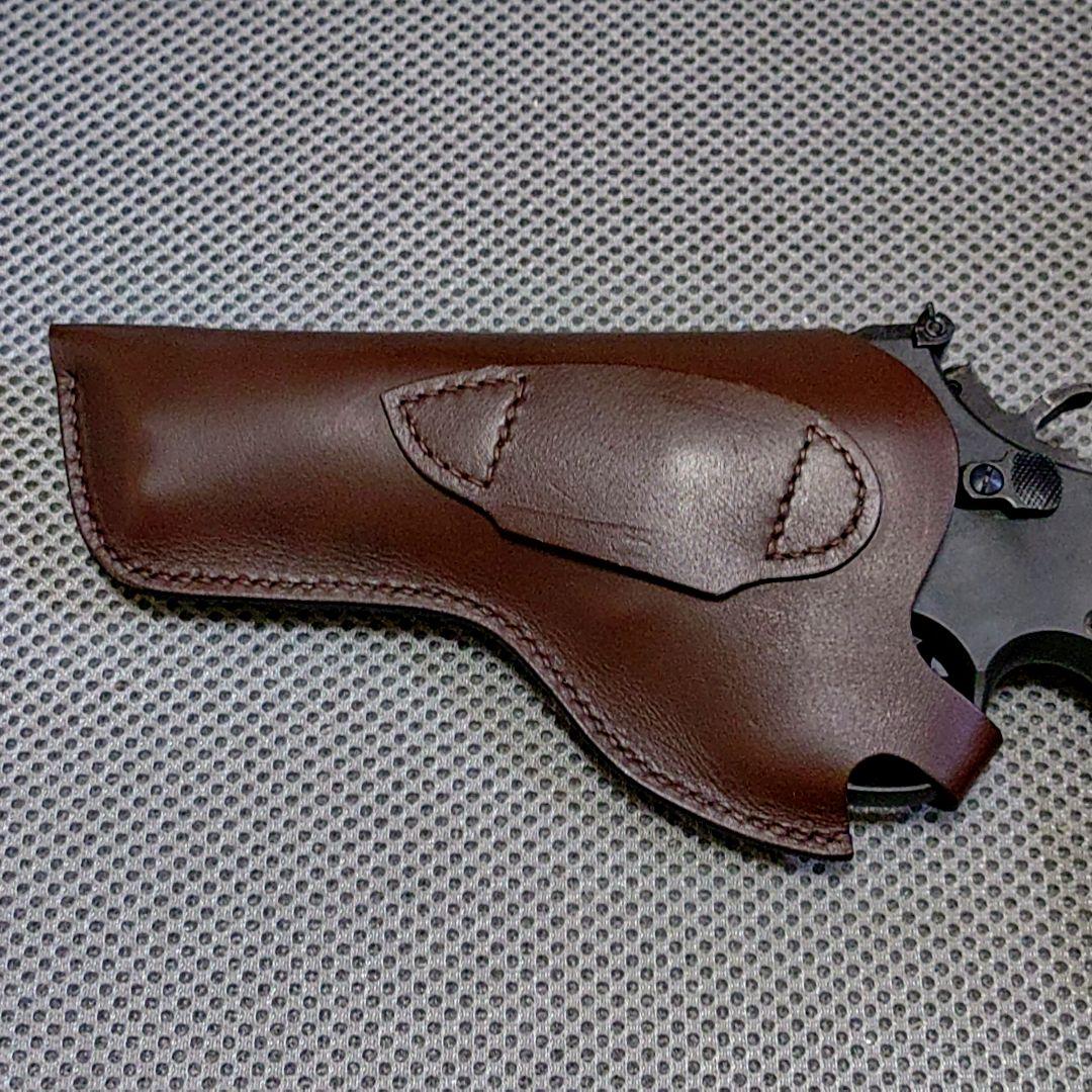 ⚪専用品⚪　マルシン　M５８６　４インチ　HW樹脂　木製グリップ　本革ホルスター