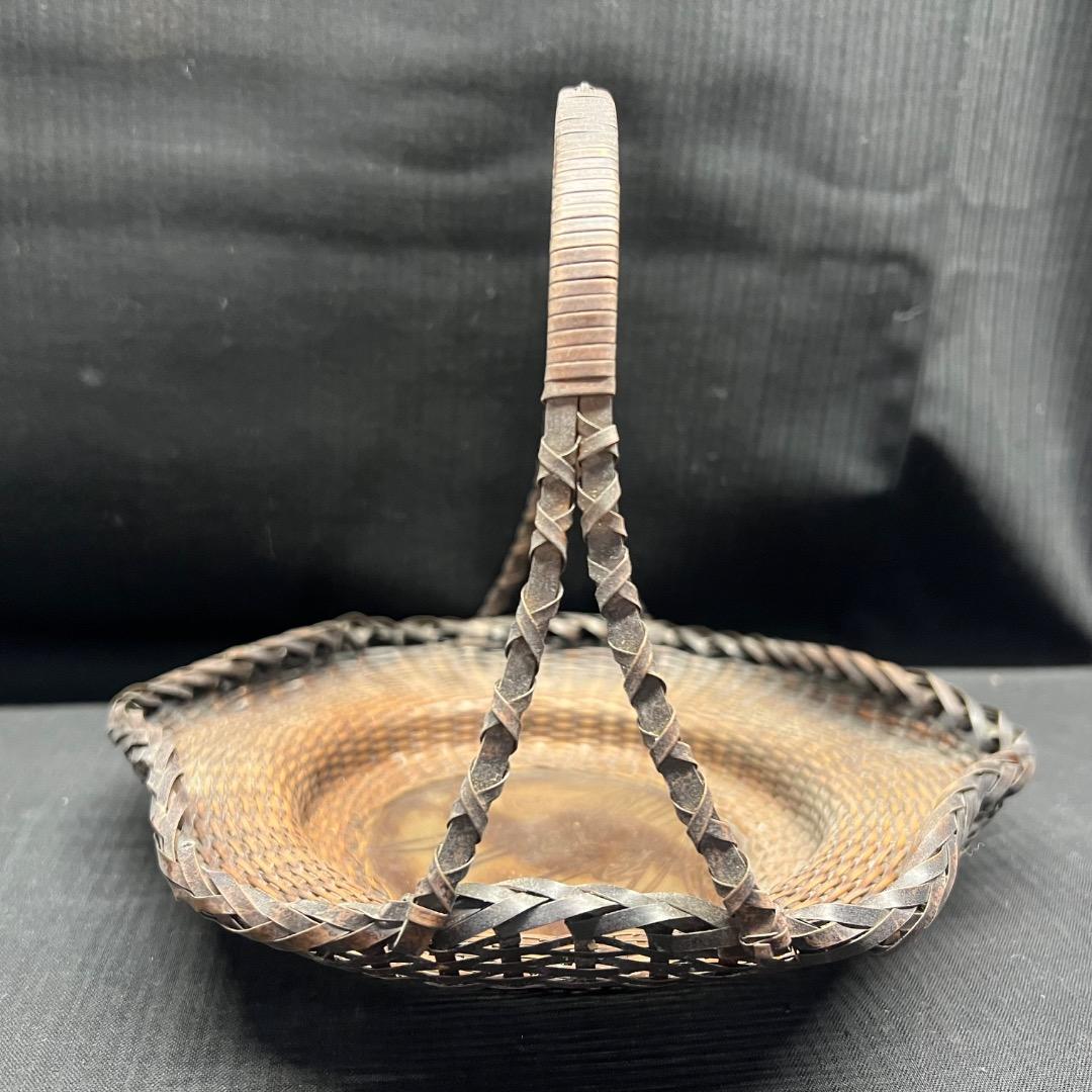 〇Ea右1050 時代 銅製 菓子器