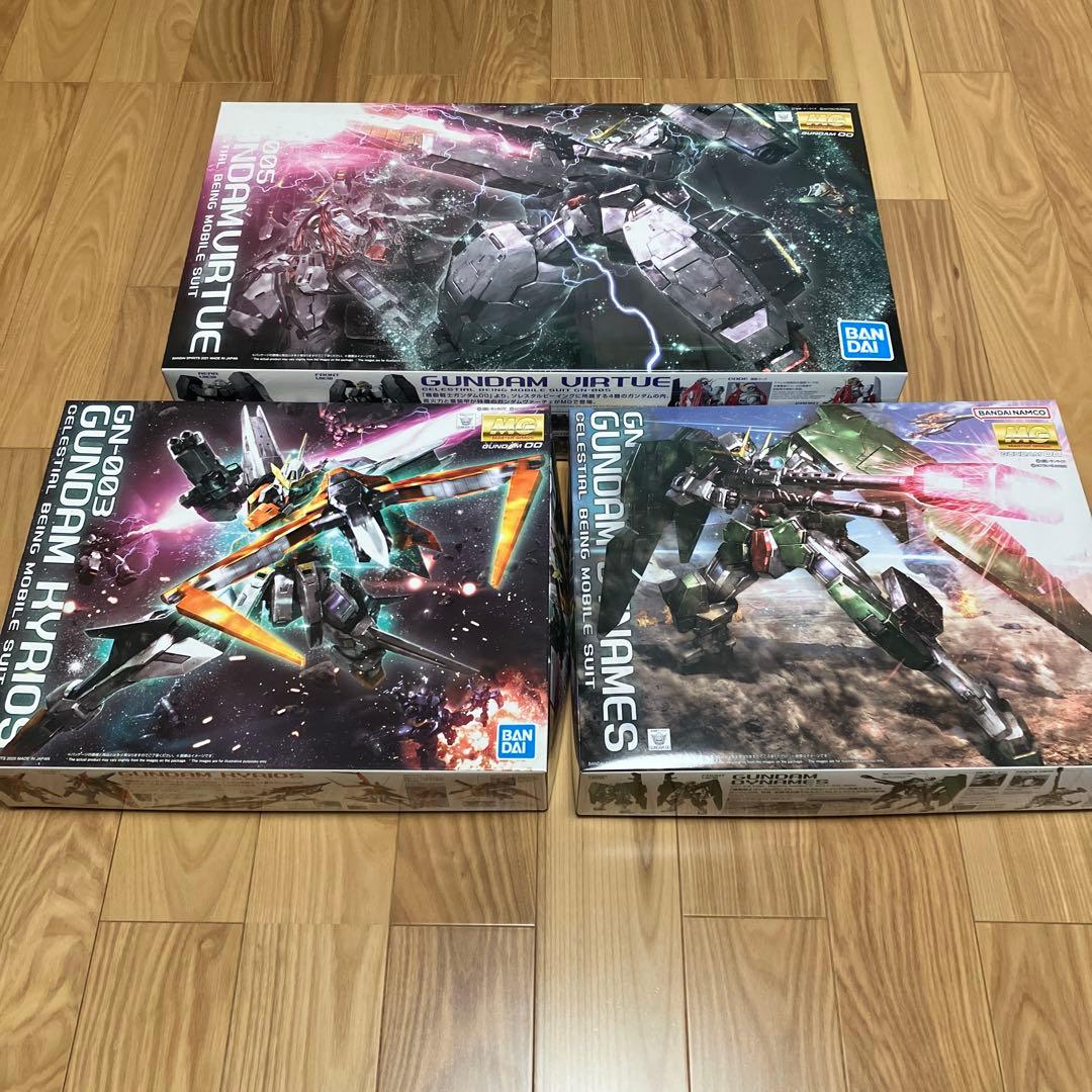 MGガンダムデュナメス ガンダムキュリオス ガンダムヴァーチェ セット バンダイ