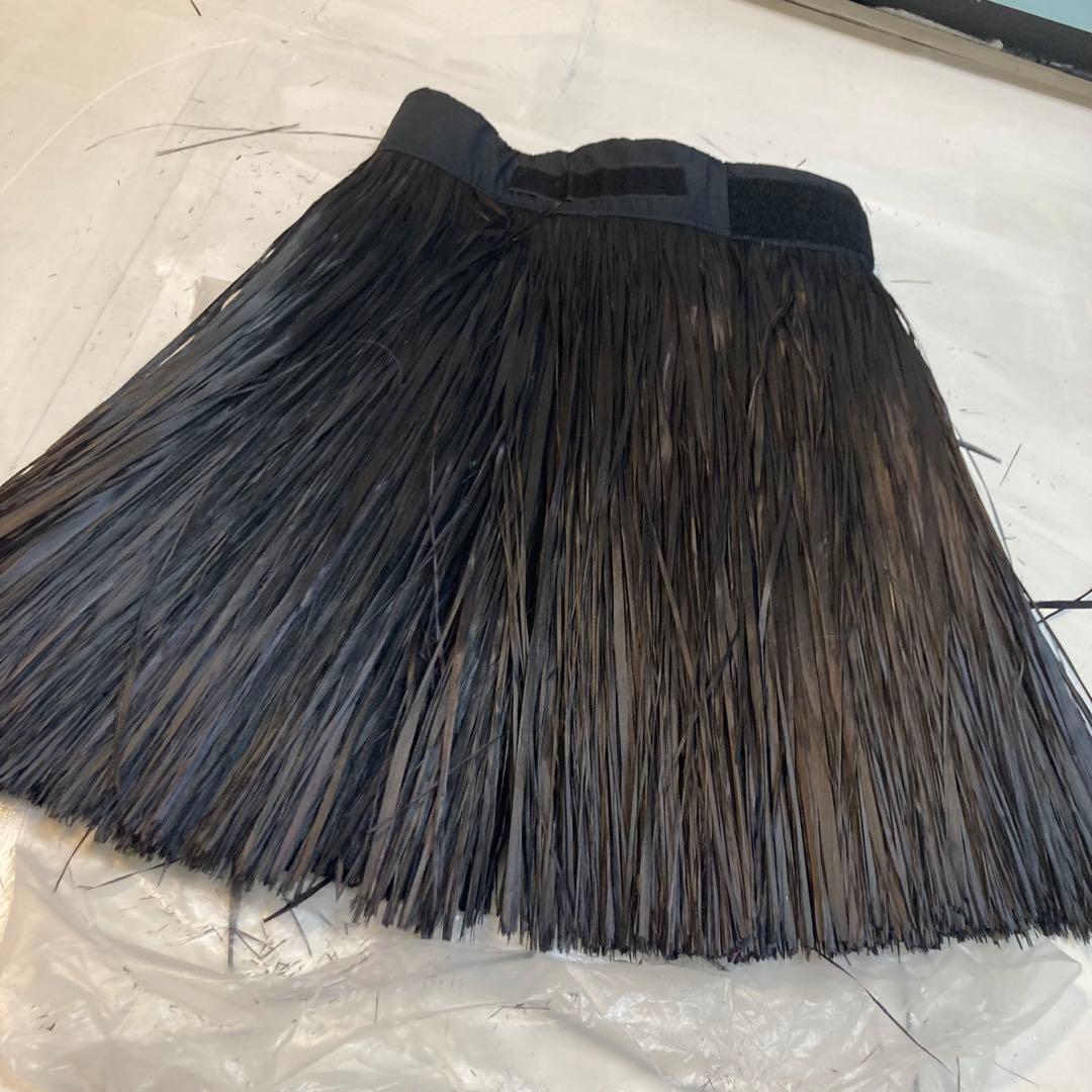 タヒチアンダンスオテアイイ&モレスカート。黒ブラック、2点セットほぼ未使用