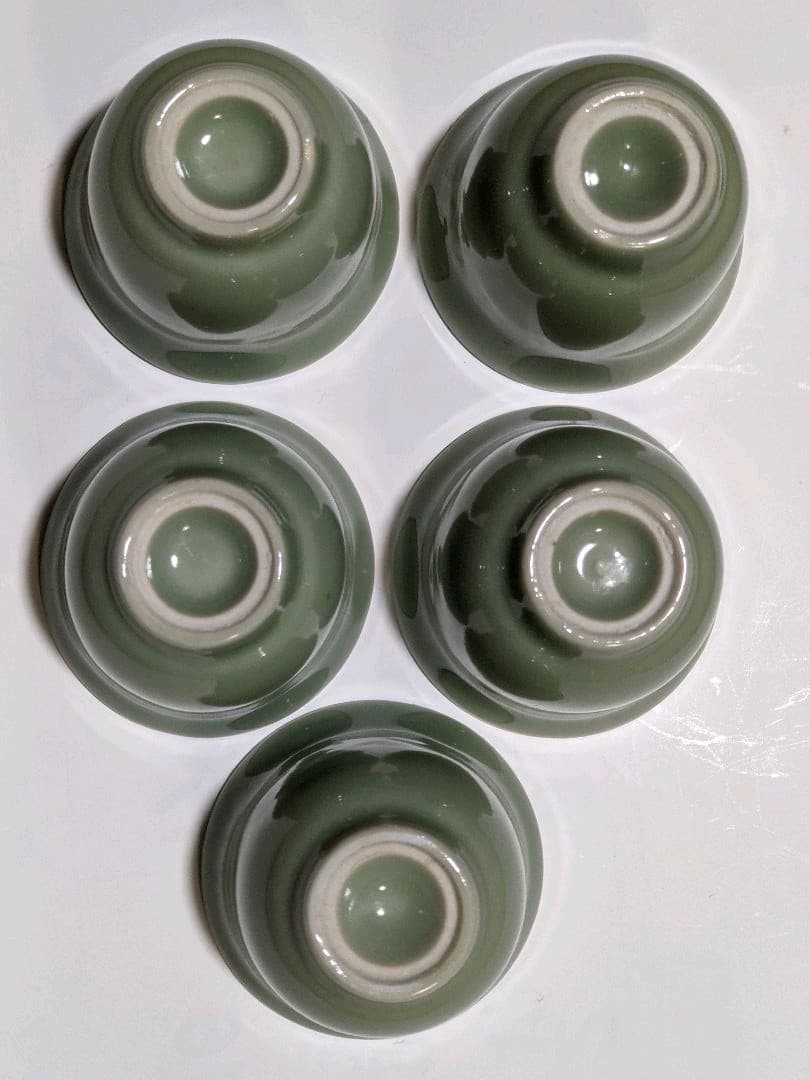 ⭐️中国古陶磁 古玩 古美術品 青磁 霊芝紋様 茶器 茶碗 景徳鎮 骨董品