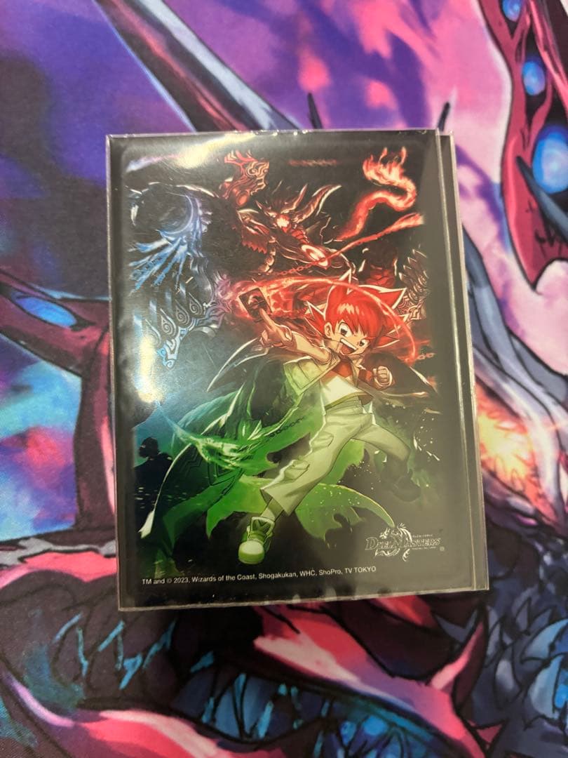 ガイアッシュ覇道デッキ　調整パーツ、三重スリーブ付き