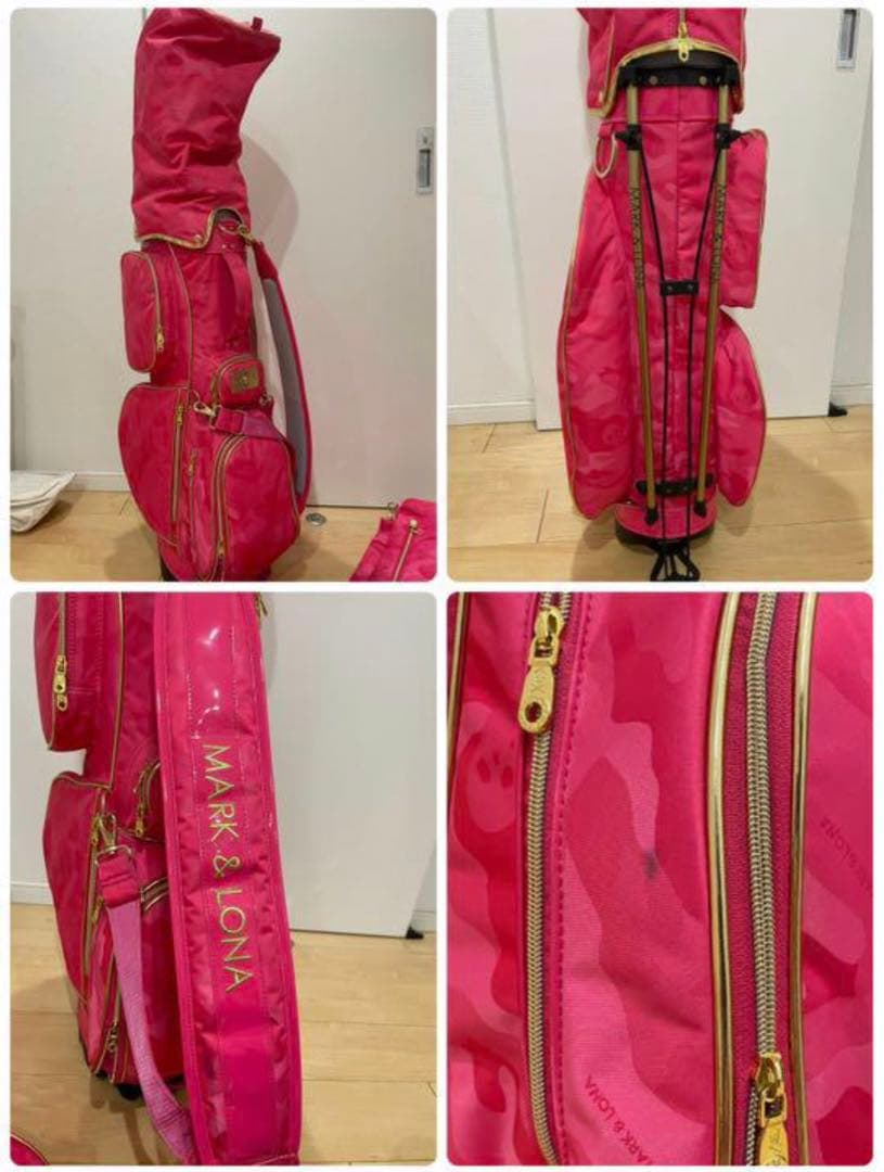 ゴルフ初心者セットマークアンドロナキャディーバッグクラブケースシューズケース他