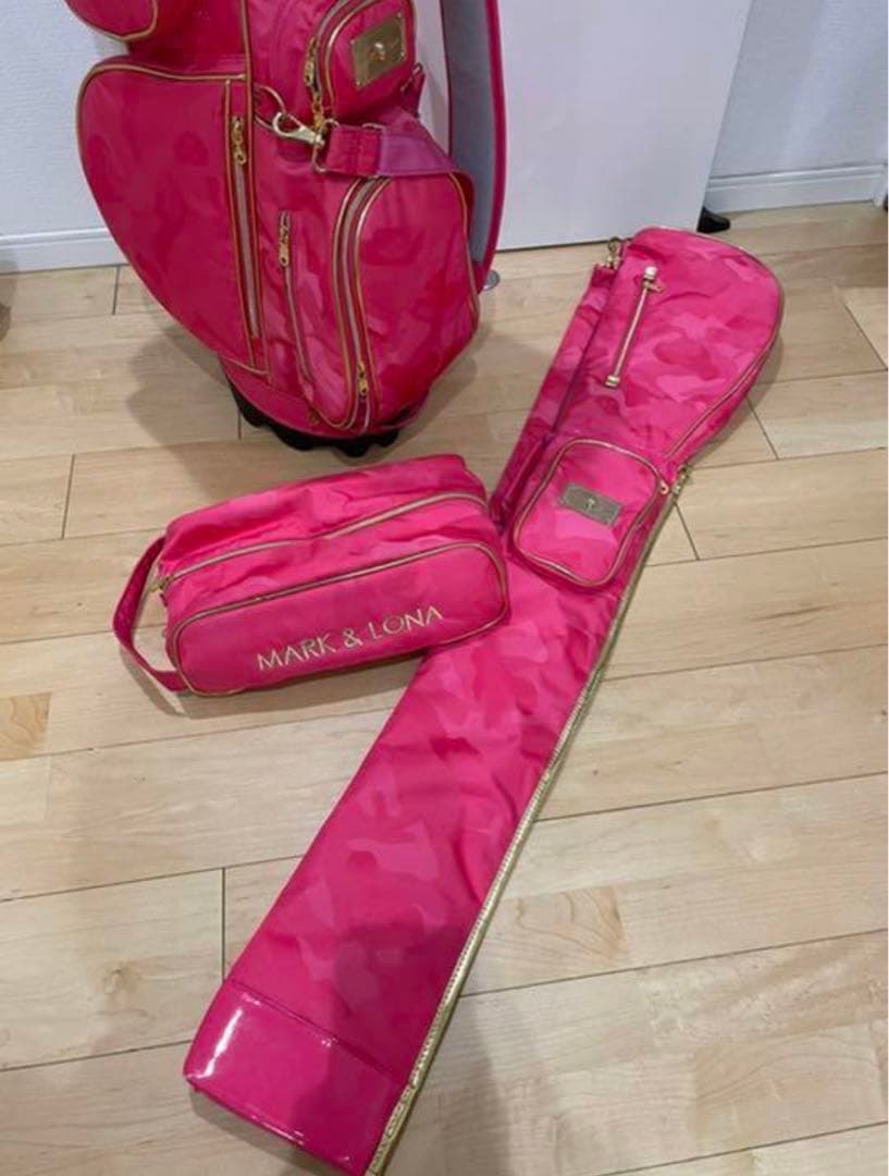 ゴルフ初心者セットマークアンドロナキャディーバッグクラブケースシューズケース他