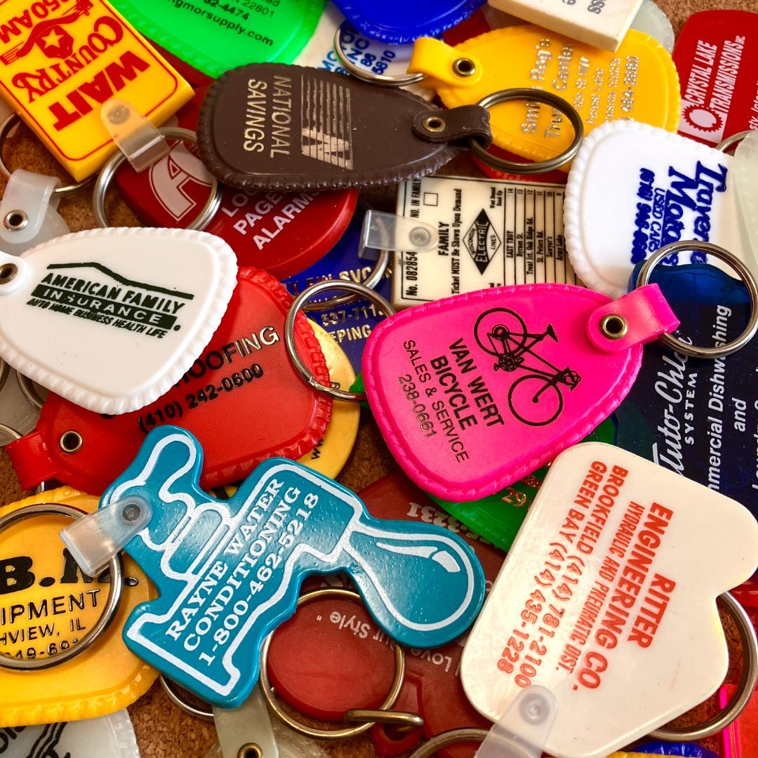 な*な様 アメリカのキーリング80個★vintage／まとめ売り／企業物／ノベル